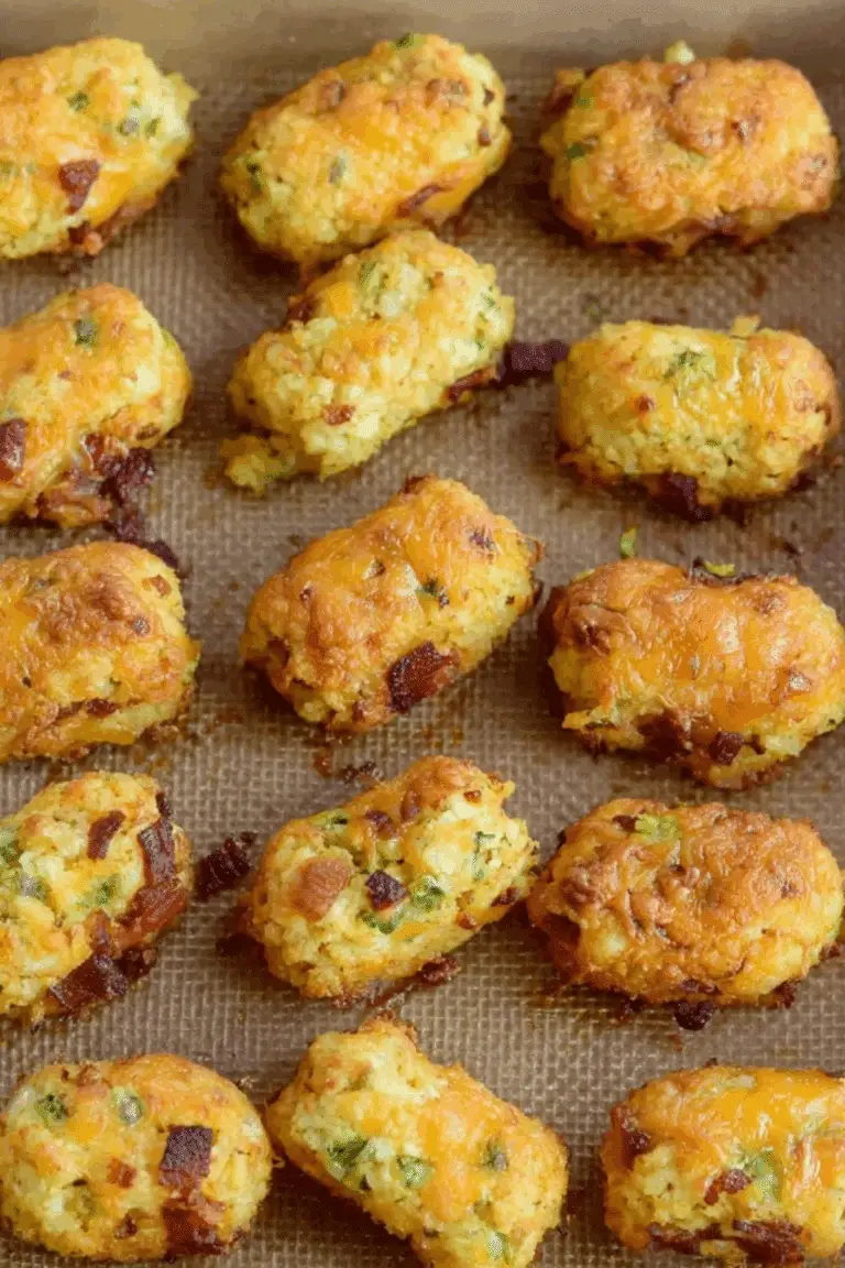 Bacon Cheddar Cauliflower Tots