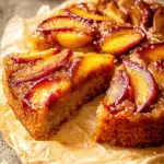 Bourbon Peach Upside Down Cake