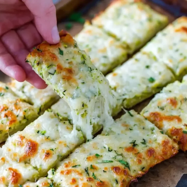 Cheesy Zucchini Breadsticks