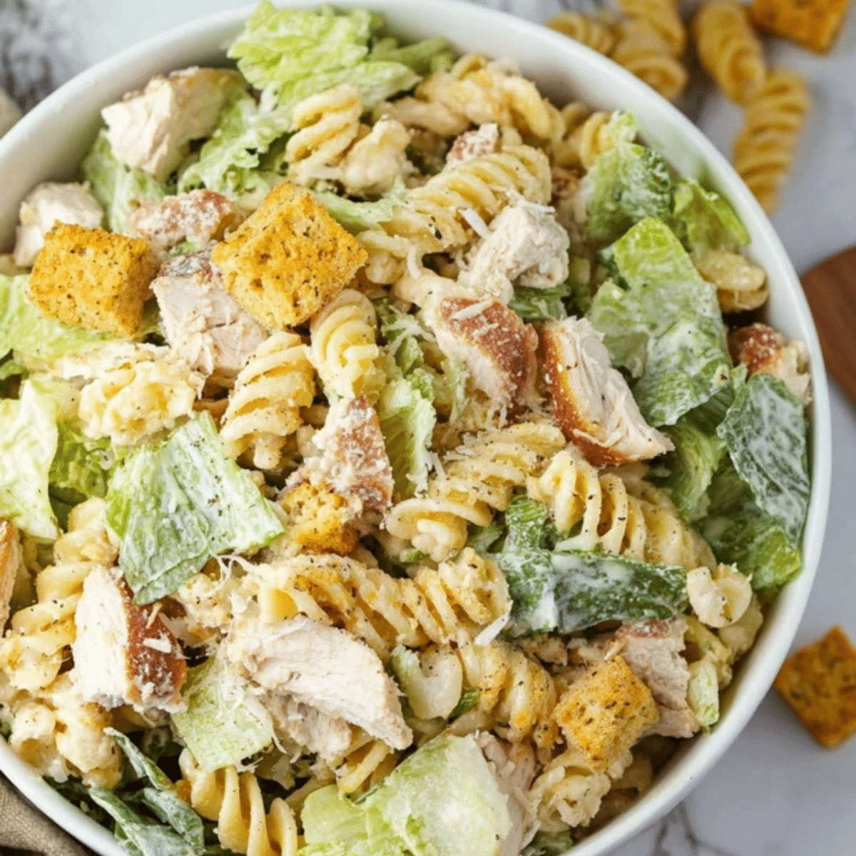 Chicken Caesar Pasta Salad