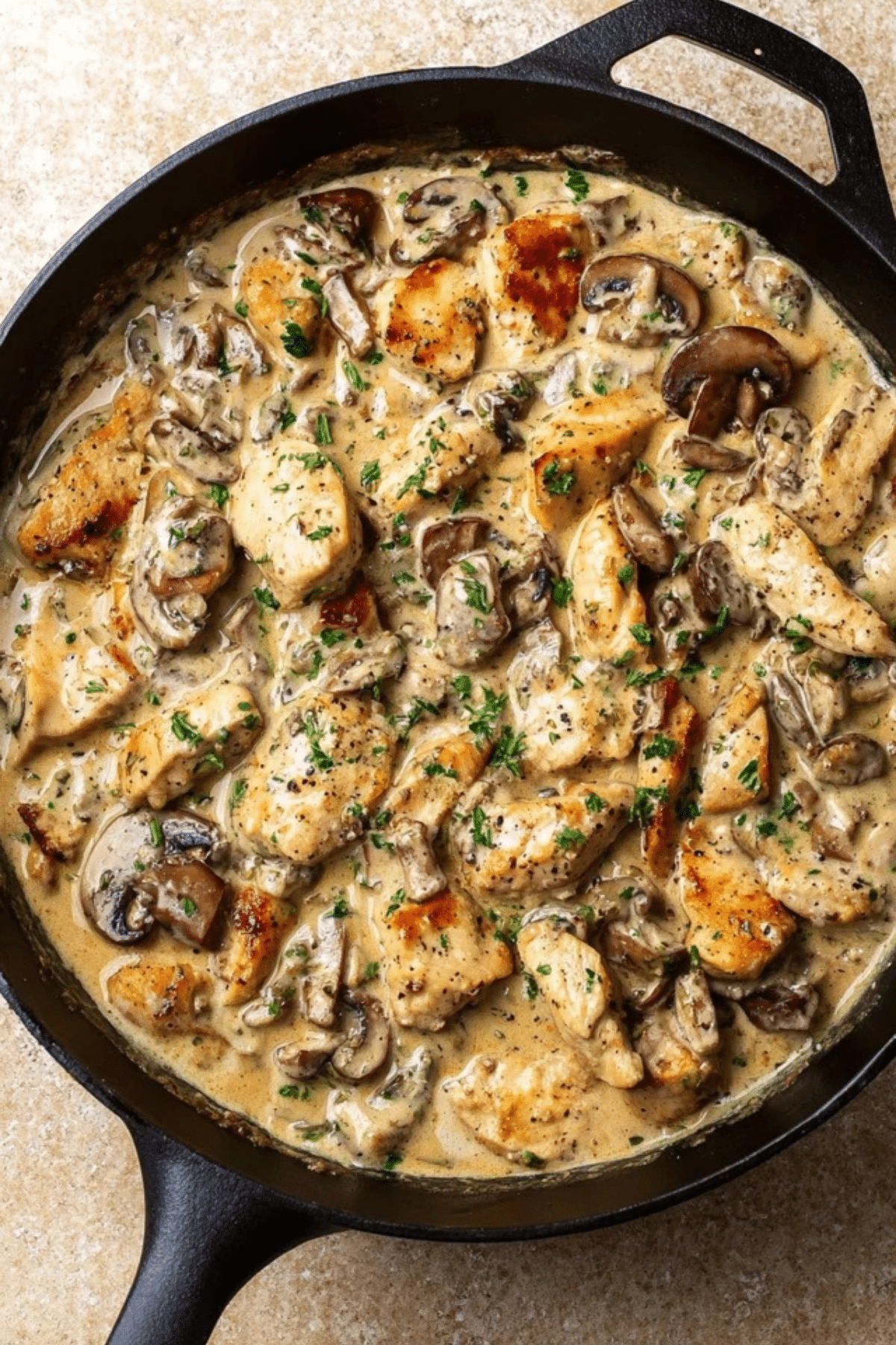 Creamy Chicken Stroganoff