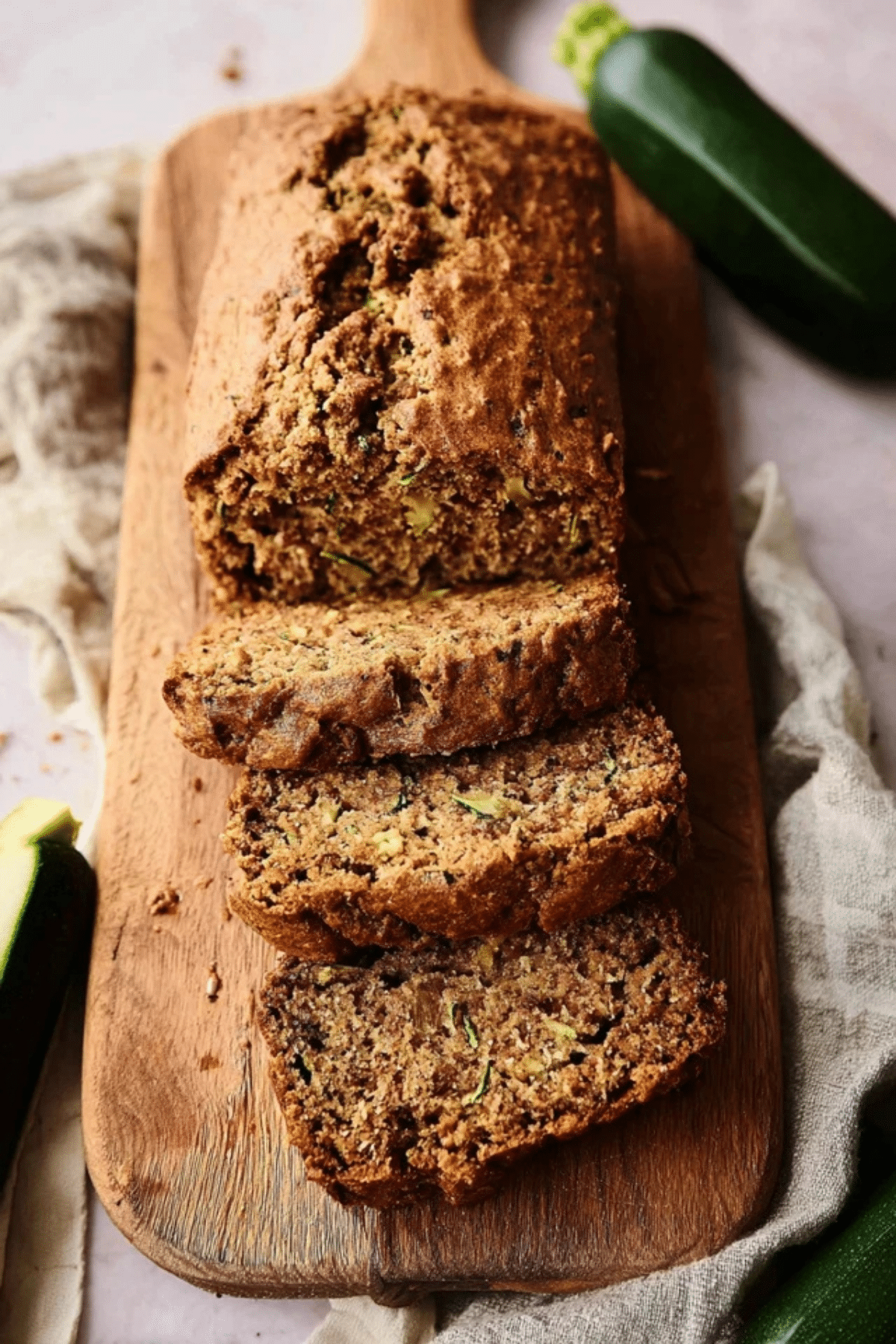 Healthy Zucchini Banana Bread