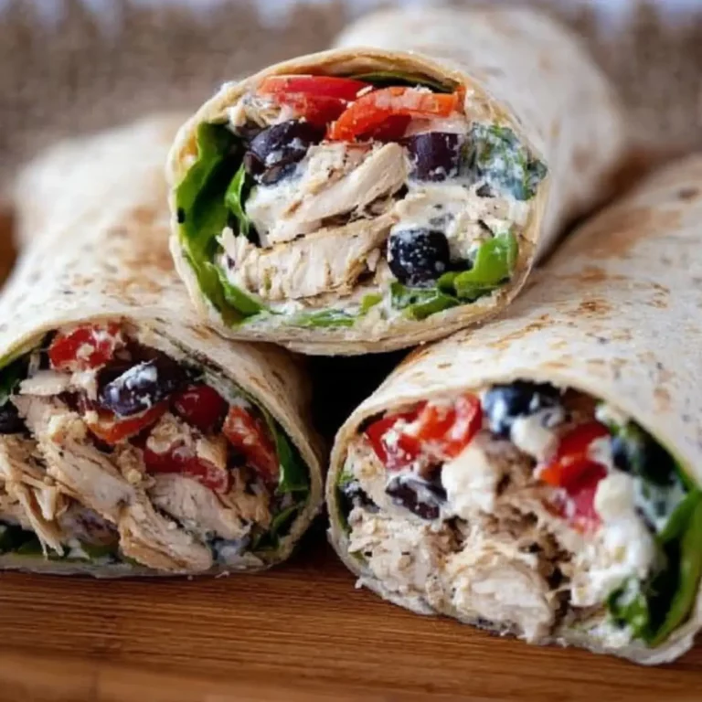 Mediterranean Chicken Wraps