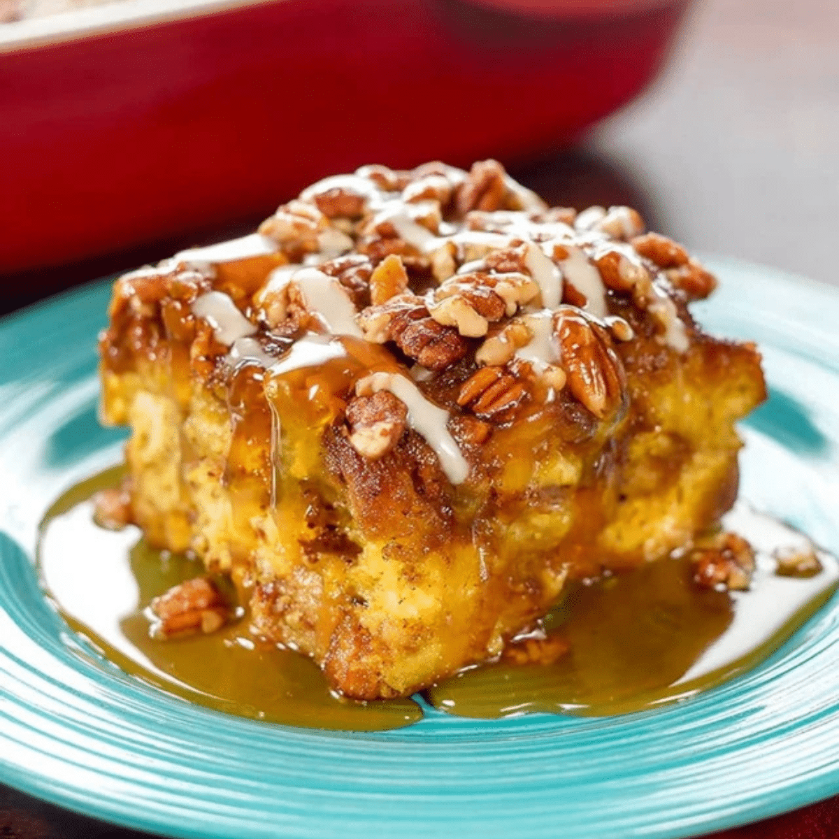 Pumpkin Praline Bread Pudding