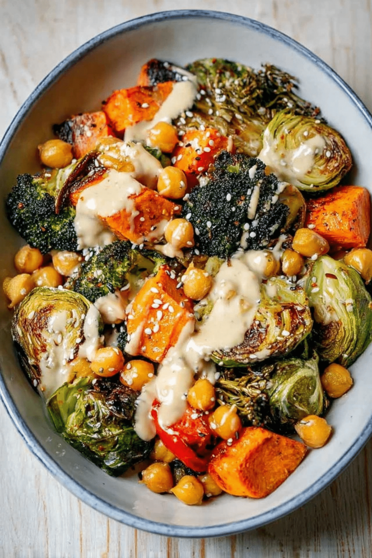 Roasted Veggie and Chickpea Bowl