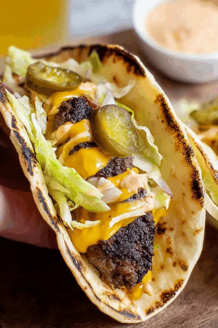 Smash Burger Tacos