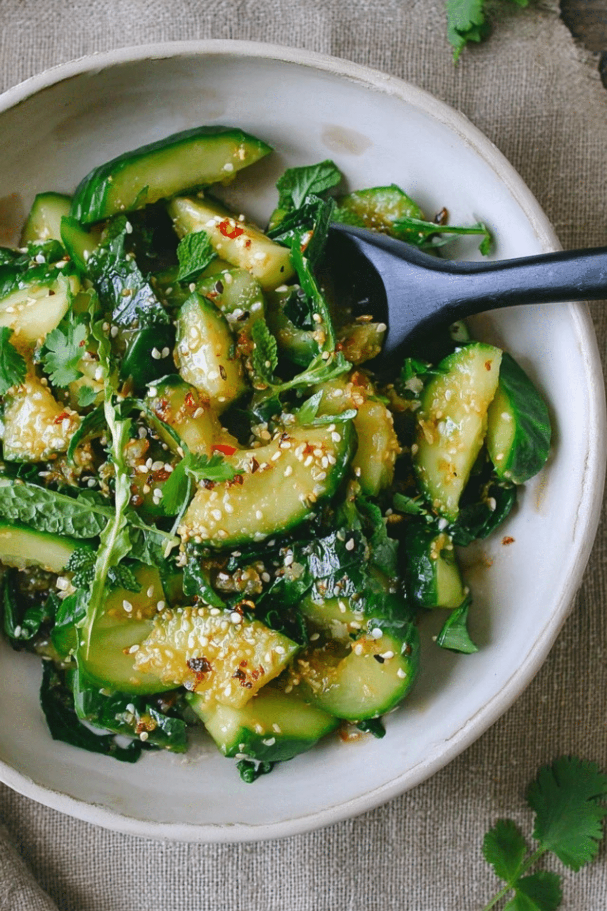 Smashed Asian Cucumber Salad