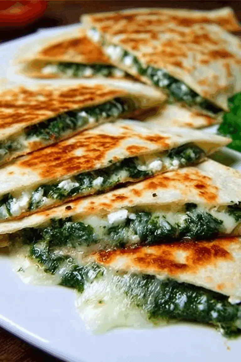 Spinach and Feta Quesadillas