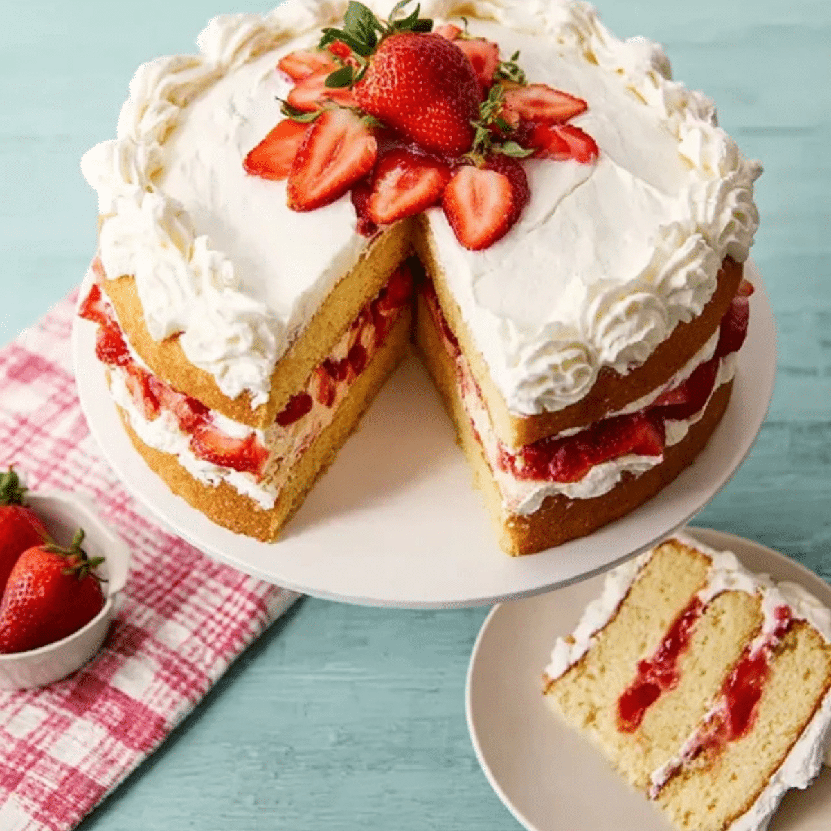 Strawberry Shortcake Cake