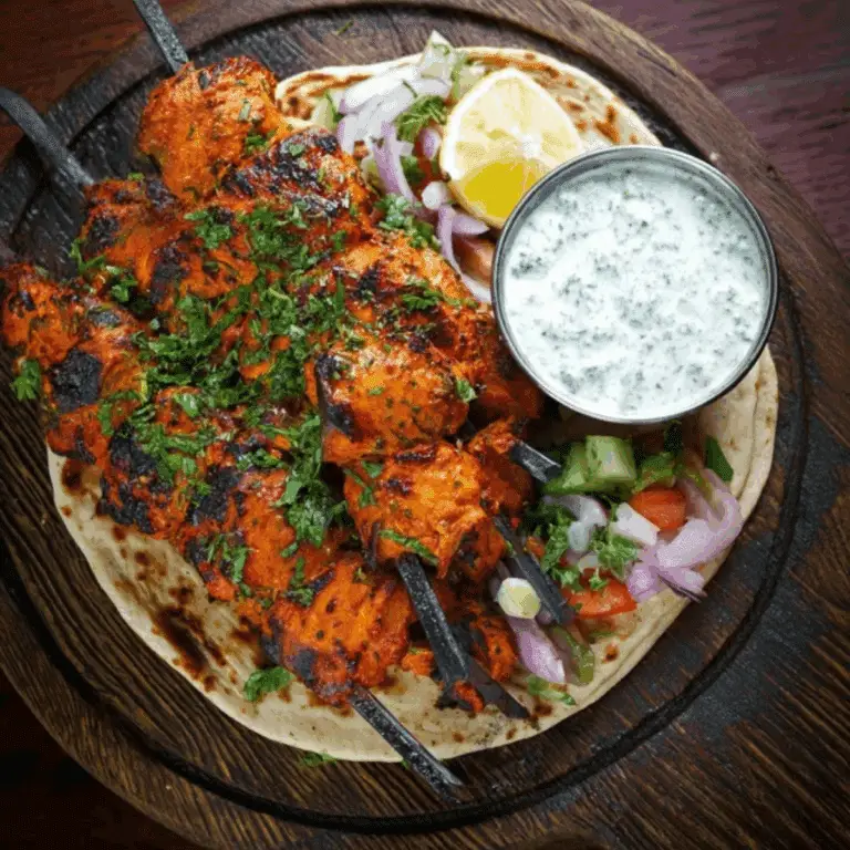 Tandoori Chicken Tikka Kebab Skewers