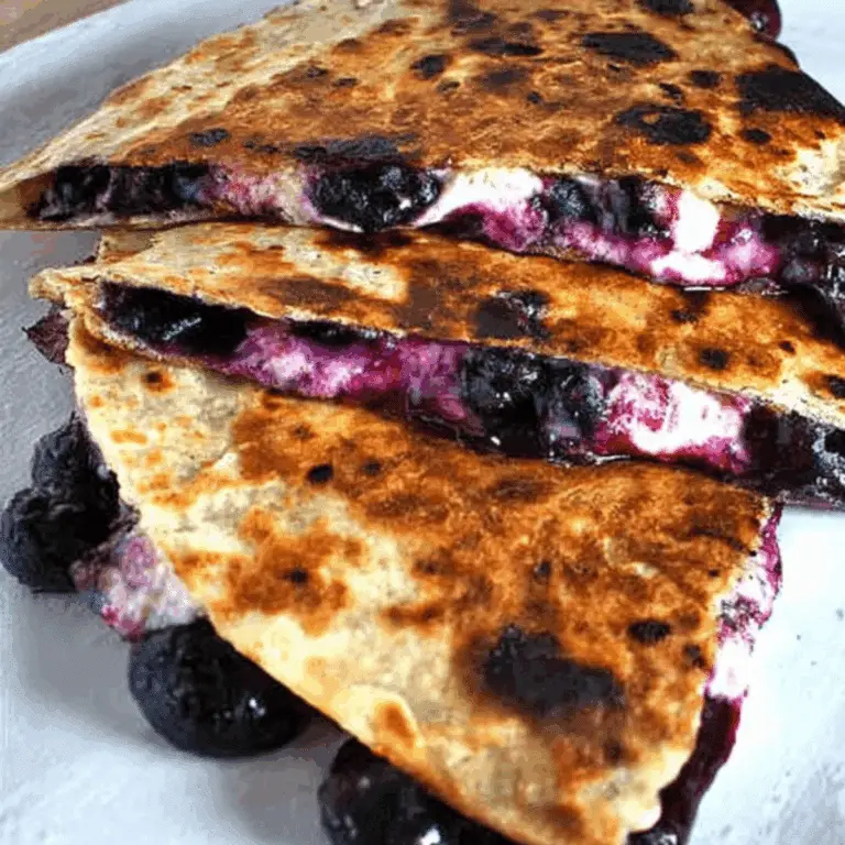 Blueberry Breakfast Quesadilla