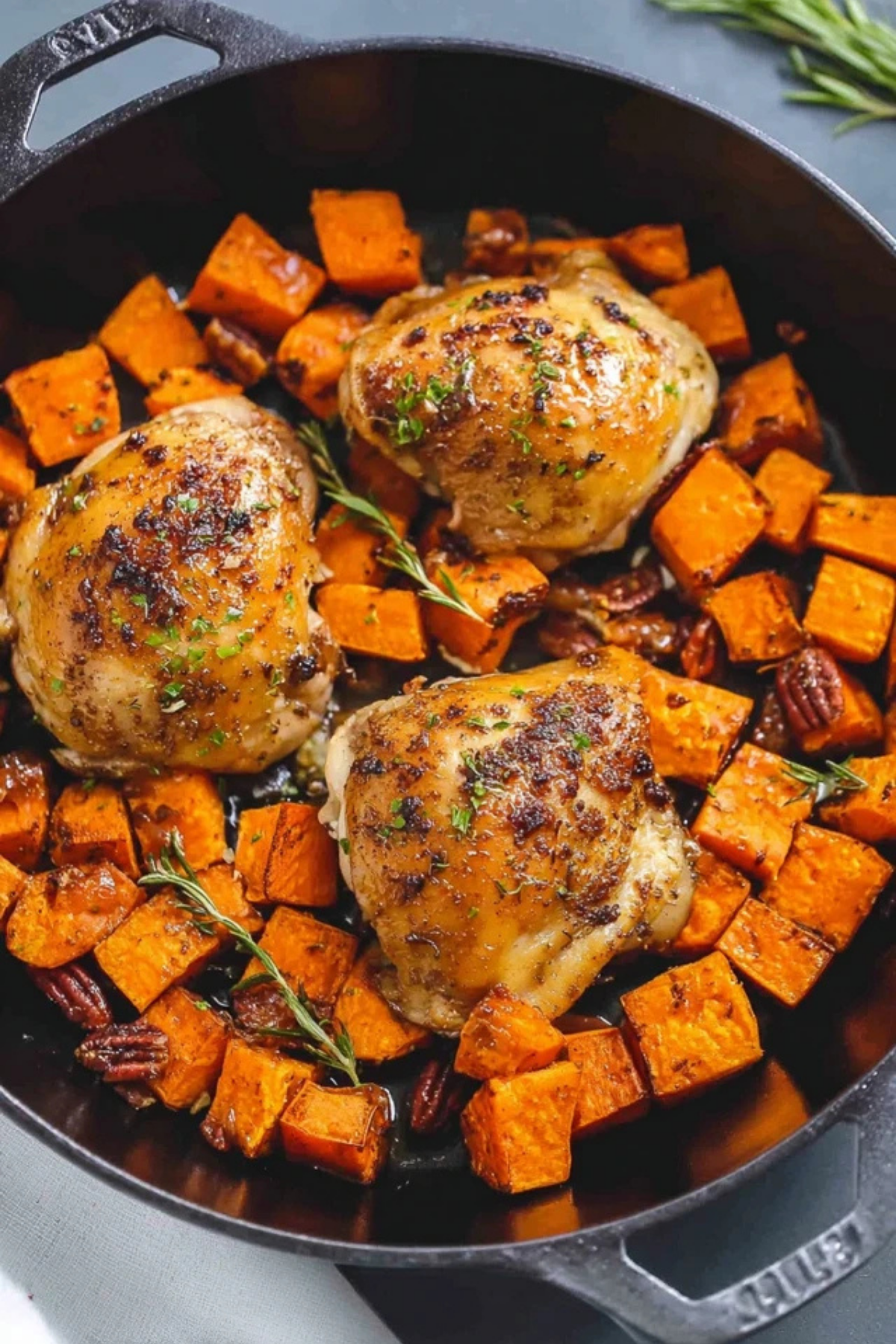 Honey Roasted Chicken and Sweet Potatoes