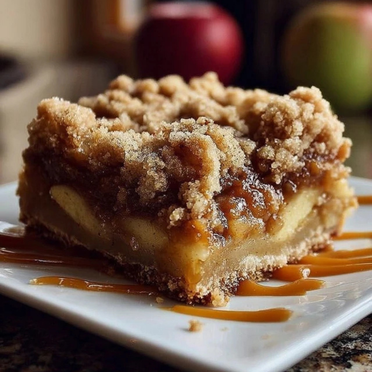 Salted Caramel Apple Crumble Bars Fall Treat : A Fall Treat You’ll Love ...