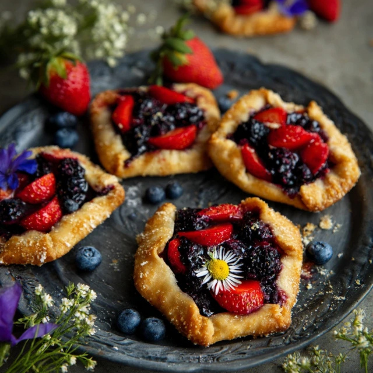 Summer Berry Mini Galettes: The Perfect Summer Dessert - Quite Chefy
