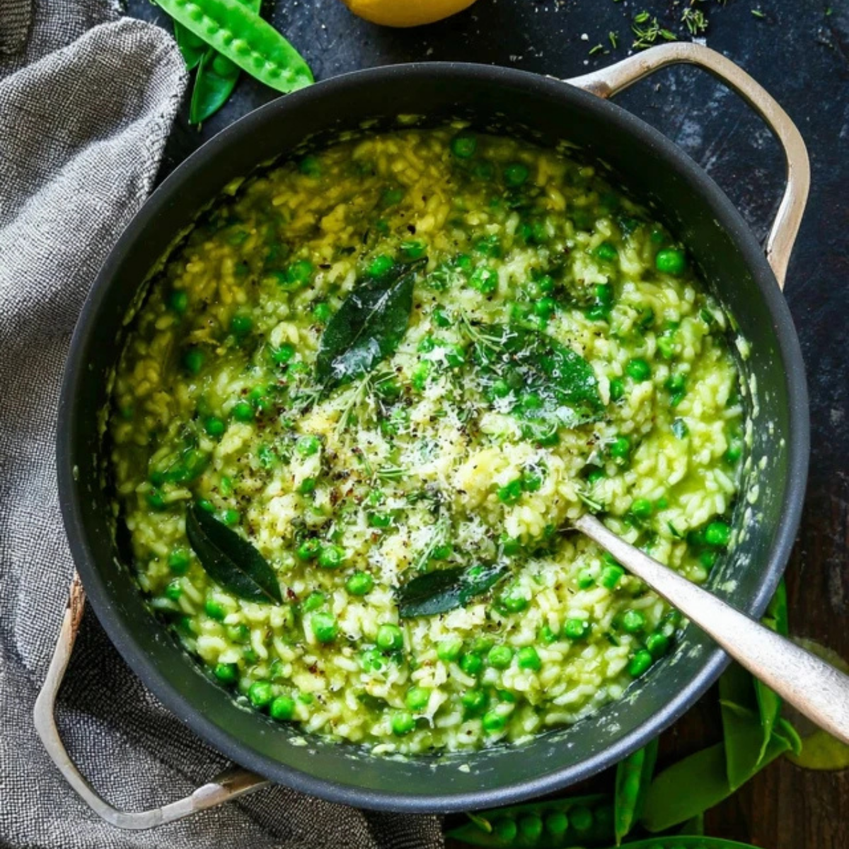 Spring Pea Rice Spring Pea Risotto: A Perfect Spring Dish with Fresh Peas and Mint ...